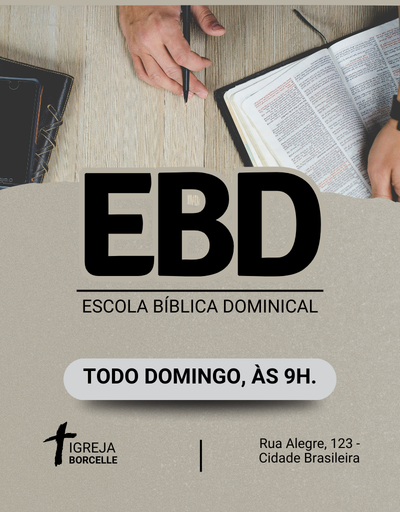 Inscrições Abertas para EBD